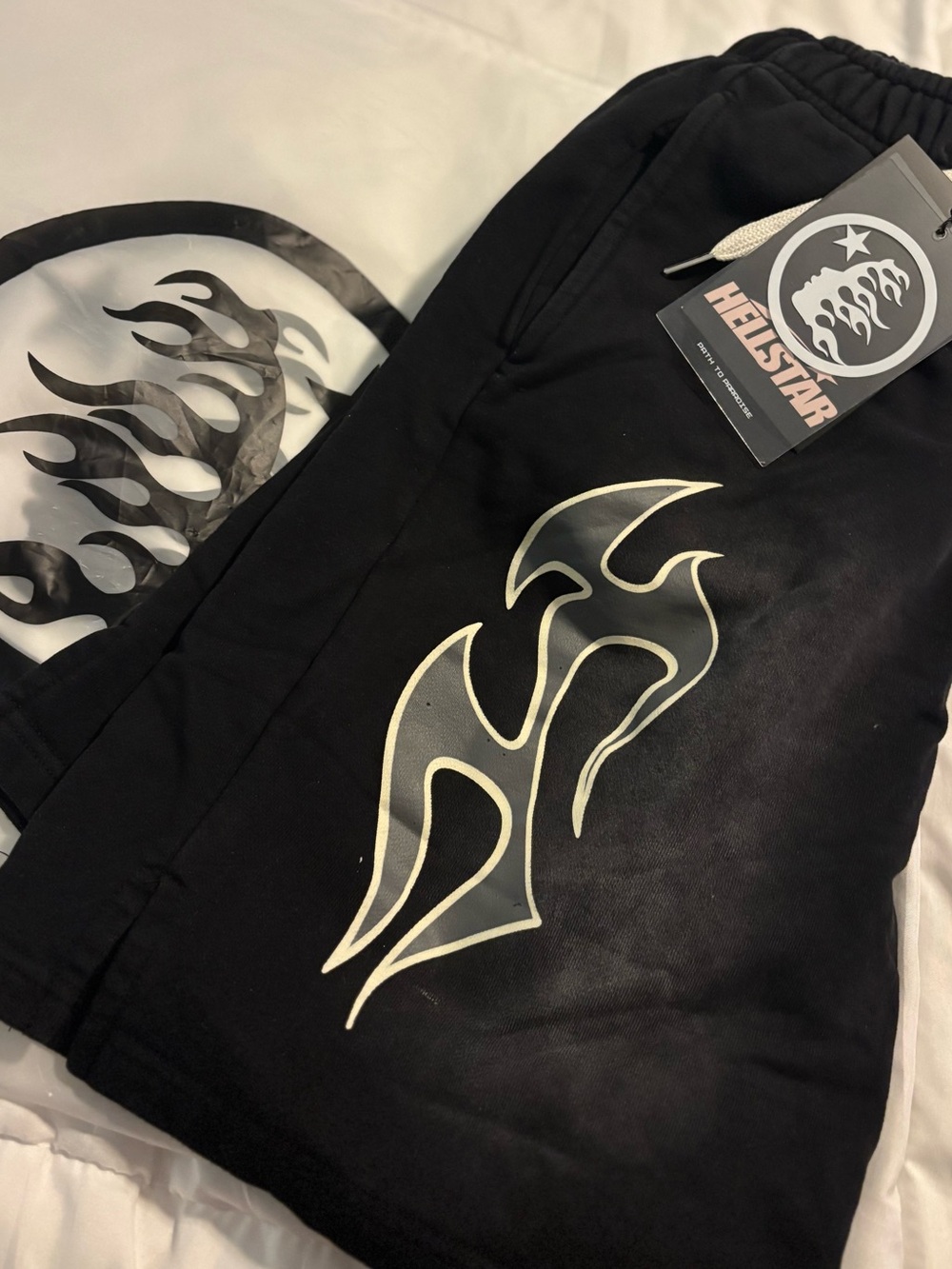 Helstar Black Flame Graphic Joggers